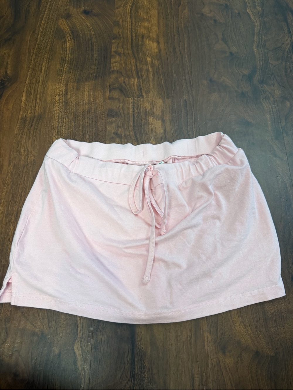 Daisy Street Light Pink Angel Beaded Drawstring Casual Skort